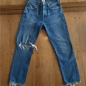 Citizens Of Humanity Premium Vintage Dree Blue Ankle Cropped Jeans Re/Done style